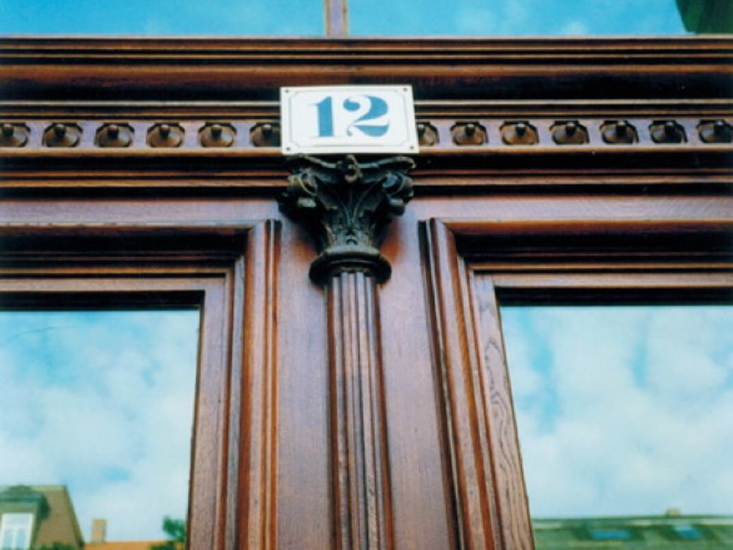 Restaurierte Haustür
